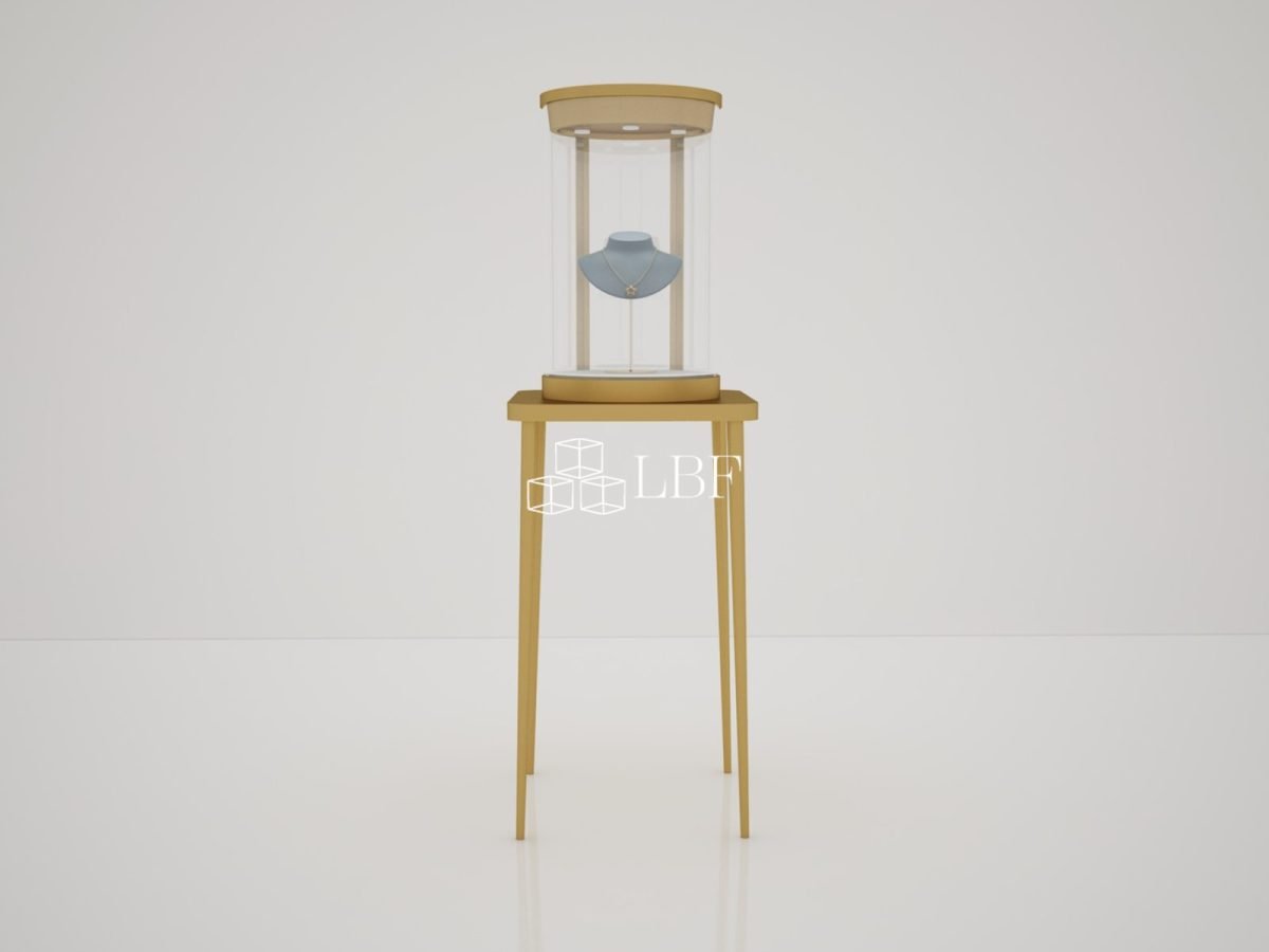 Présentoir à Bijoux en Bois Crème
