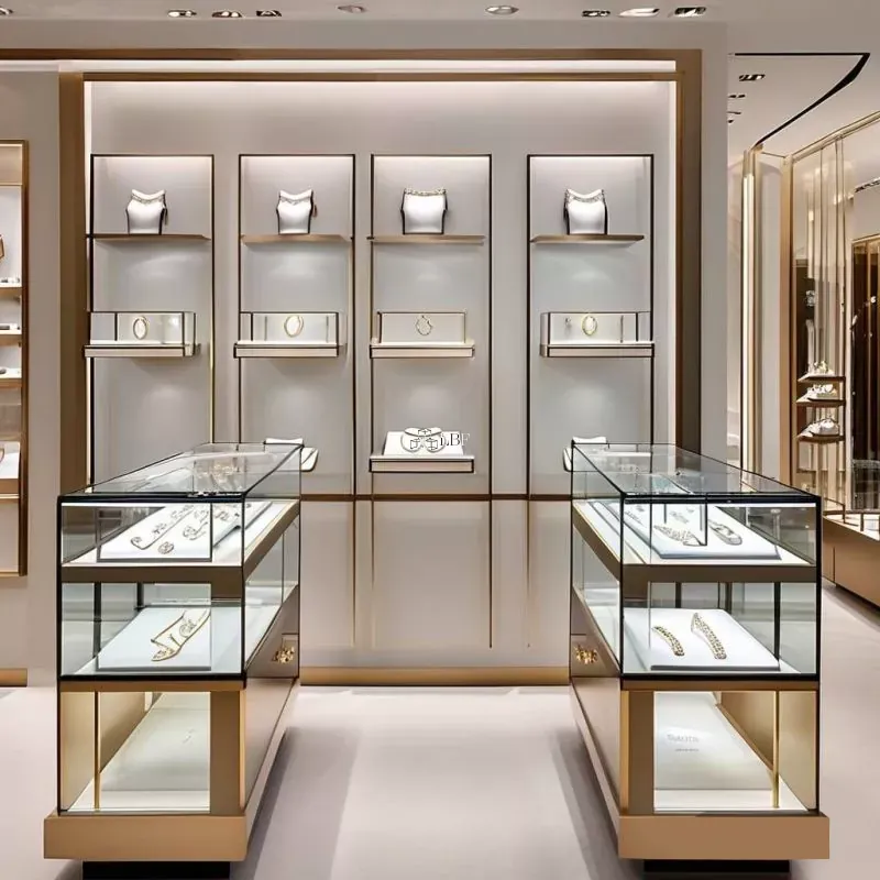 Vitrine murale en verre pour bijoux